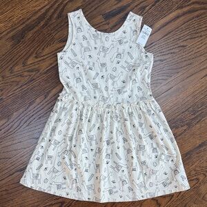 GAP Cream Kids Dress with Fun Llama Print🦙